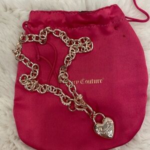 Juicy couture rose gold necklace